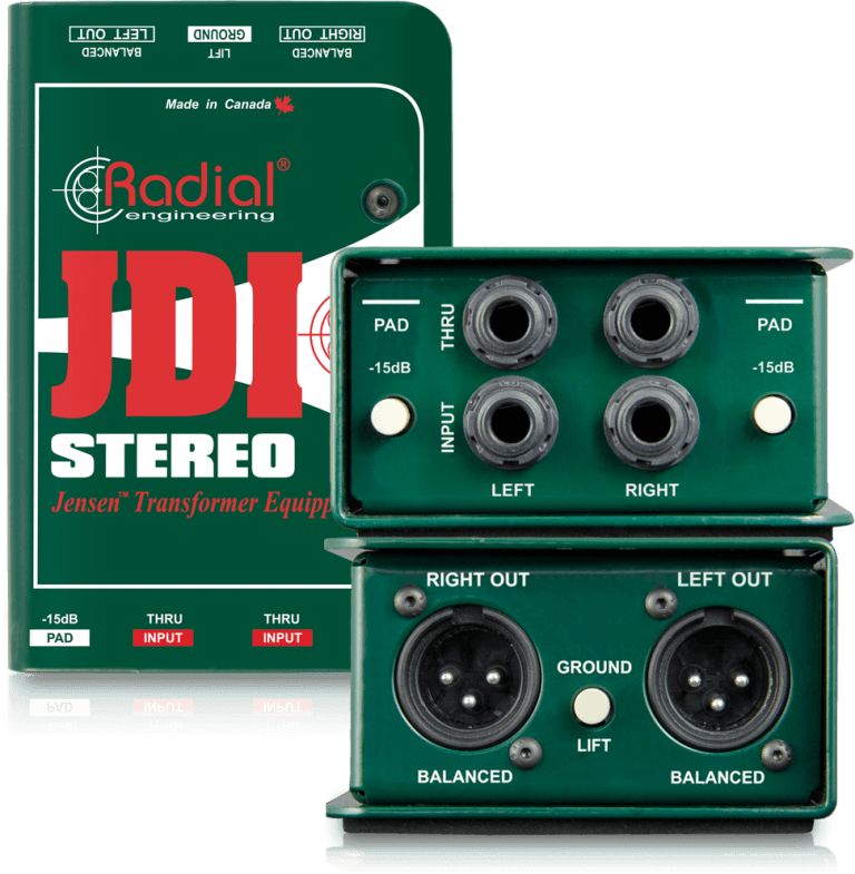 Radial JDI Stereo - Passive Stereo DI Box