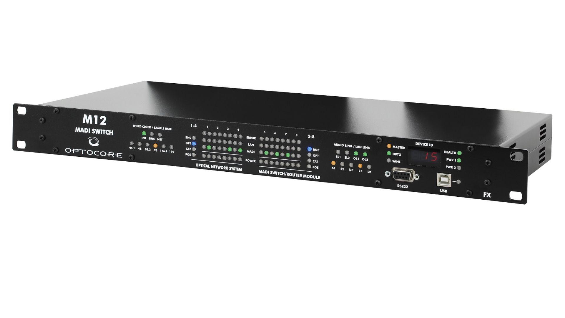 Optocore M12-OPT/BNC - 4 Optical and 4 Coaxial MADI to Optocore Ring