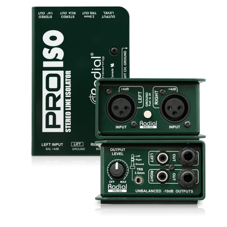 Radial Engineering Pro Iso - Stereo line isolator